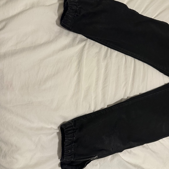 Paige Mayslie Joggers • Black Fog Luxe Coated - Picture 4 of 8